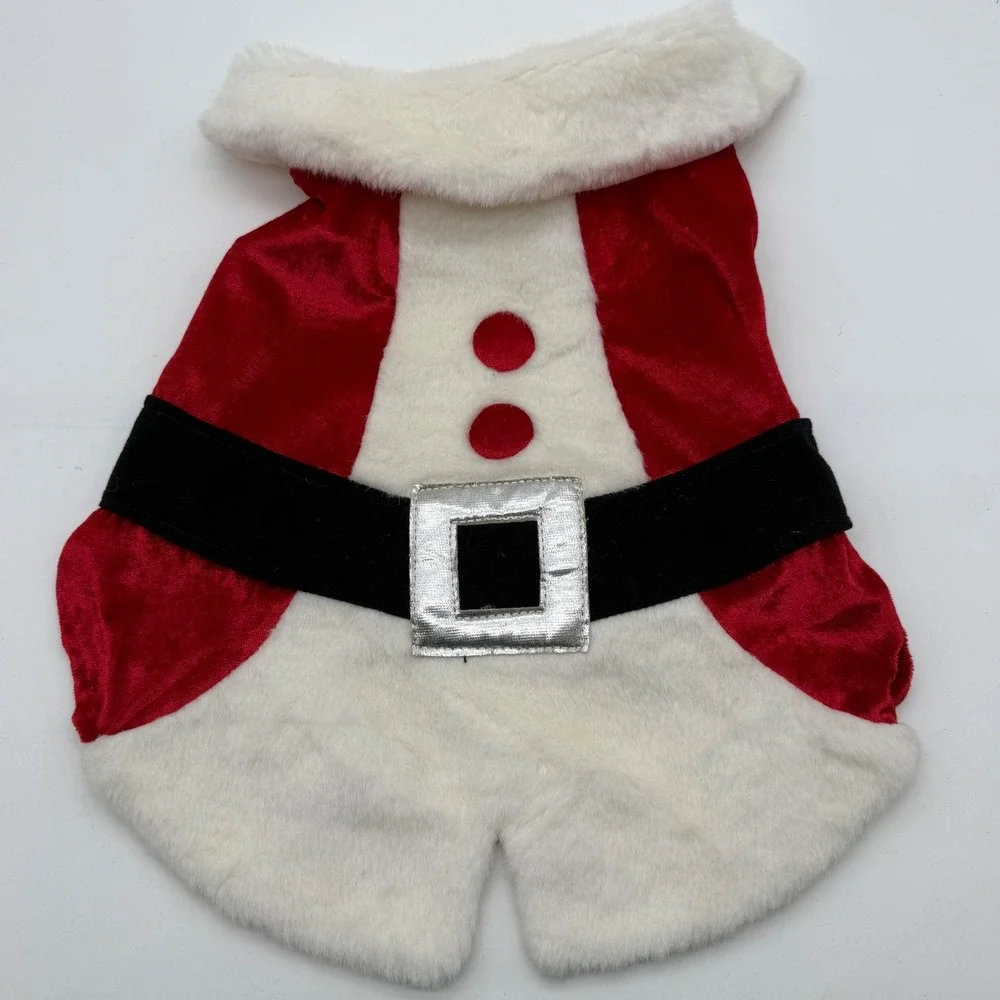 Dickens' Closet Holiday Santa Claus Costume Pet Dog Medium Suit
